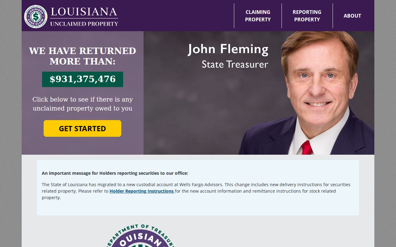 New Orleans resident lookup unclaimed property search
